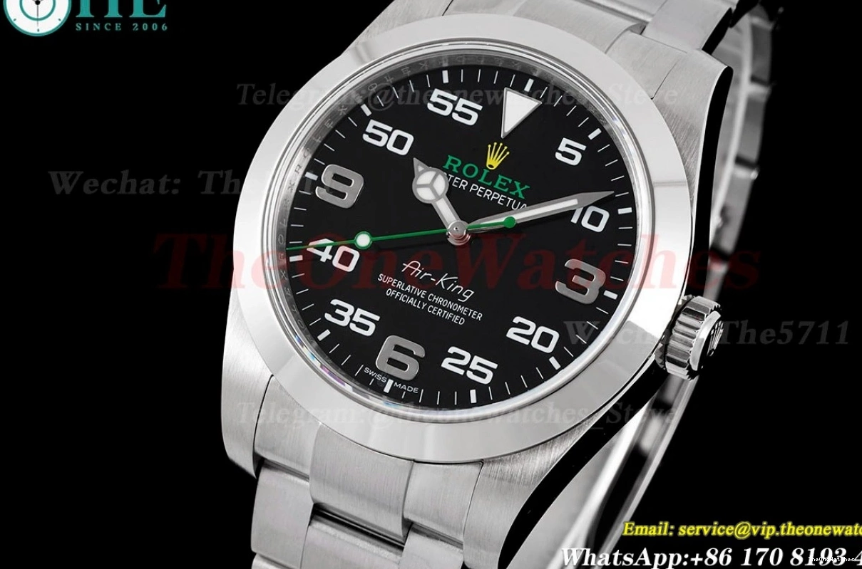 Num 116900 SA3131 Airking SS SS Black JDF 904L 40mm 0409